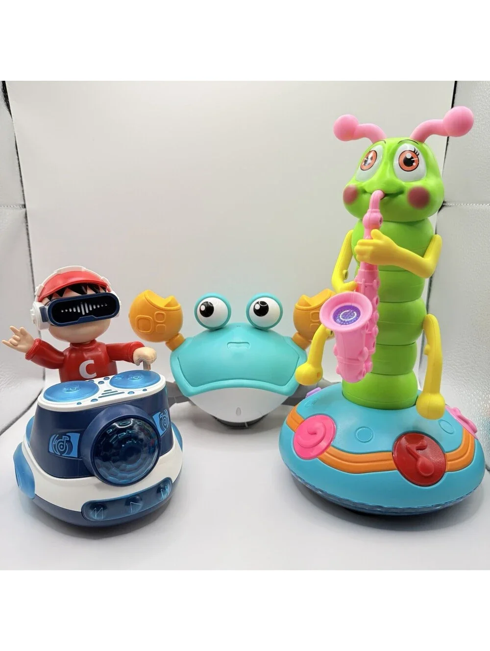 Crawling Baby Toy Bundle Crawling Crab Saxophone Caterpillar Wheelie DJ Sound